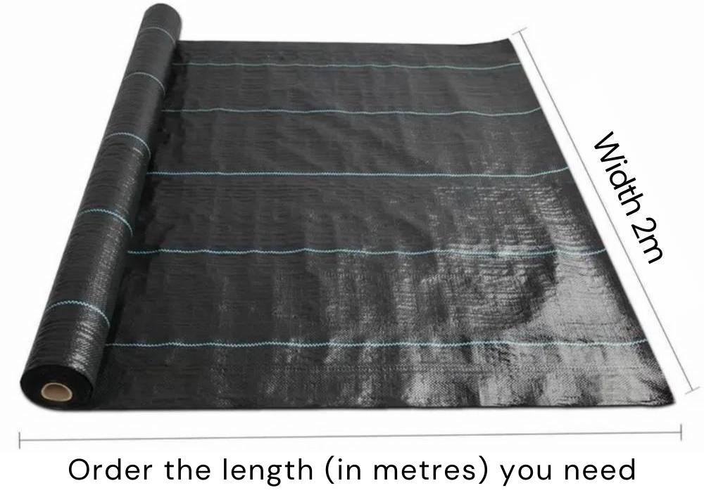 Garden Weed Barrier Fabric 2 m Wide (per metre): image 3