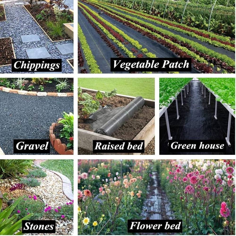 Garden Weed Barrier Fabric 2 m Wide (per metre): image 4
