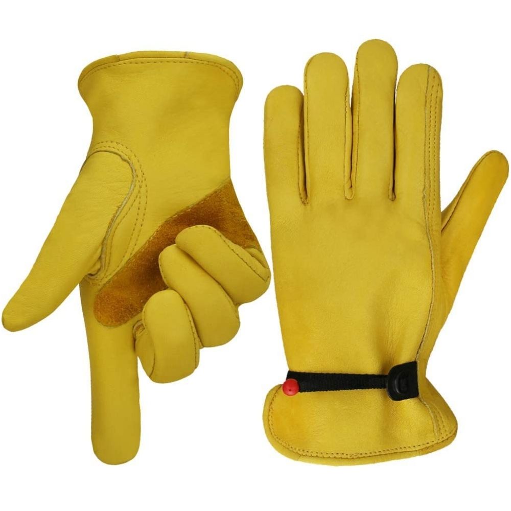 Leather Gardening Gloves, M: image 4